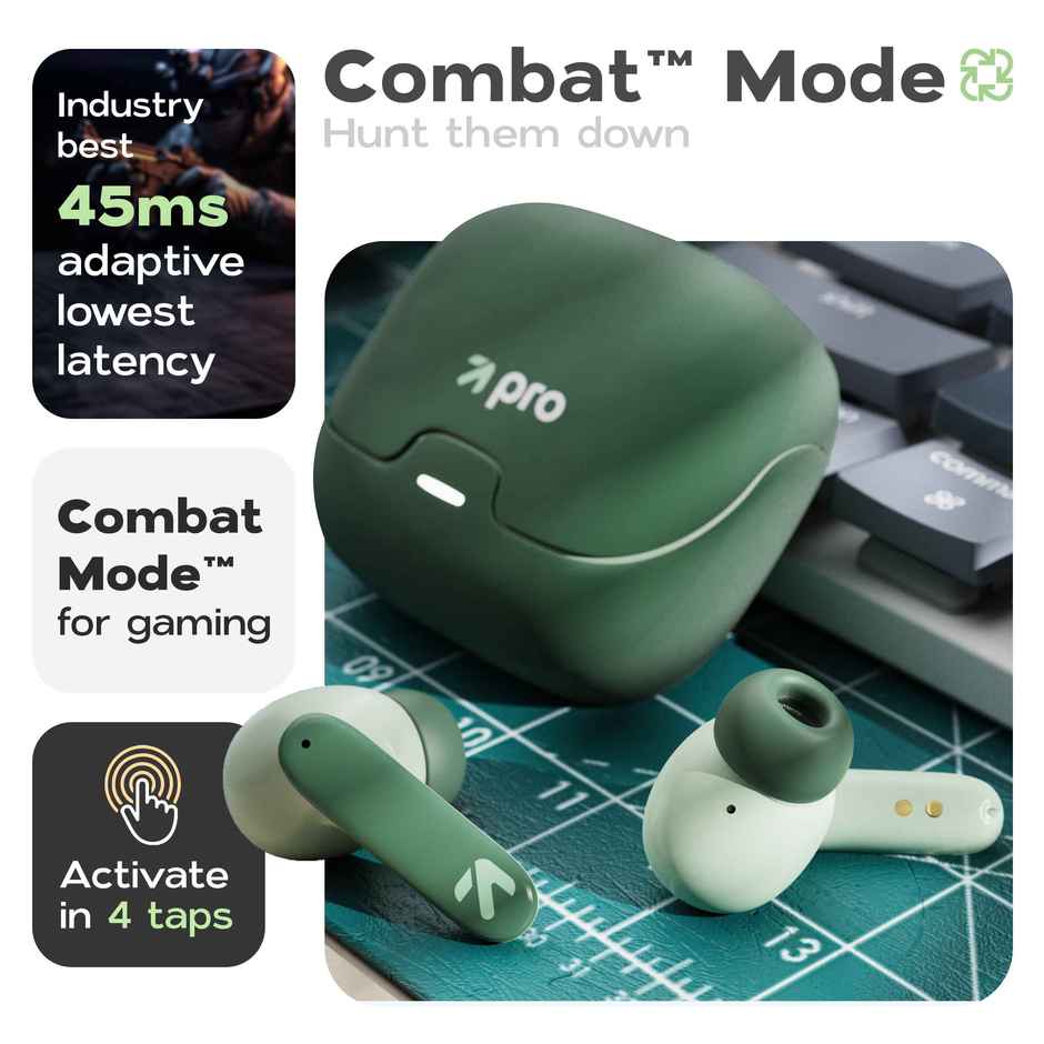 GOBOULT Z40 Pro with 100H Battery, Quad Mic ENC, Scratch Proof, Rubber Grip Design, 5.3v Bluetooth