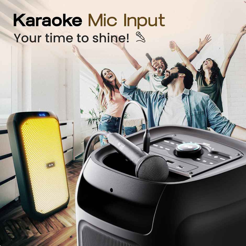 GOBOULT Partybox X80 with Dynamic Rgb Led Panel | 80W Speaker | 5H Speaker