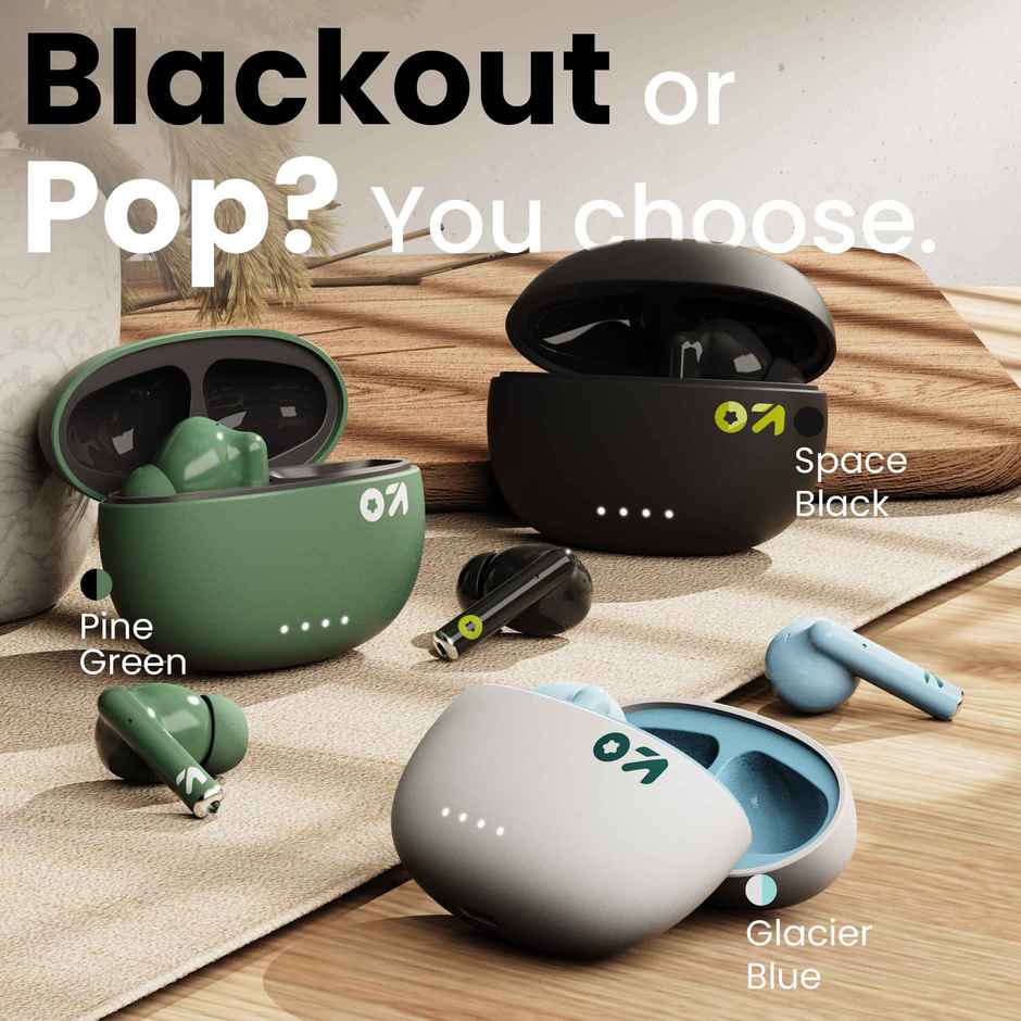 GOBOULT (Formerly Boult) W20 with Zen ENC Mic, 35H Battery Life, Bluetooth 5.3 Headset | Space Black