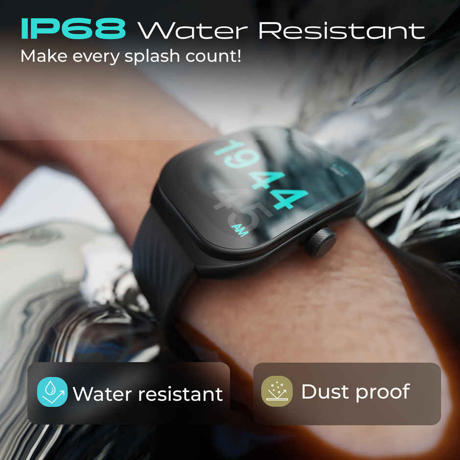 GOBOULT Trail 2.01" 3D Curved Hd Display, Working Crown, Smartwatch | Raven Black