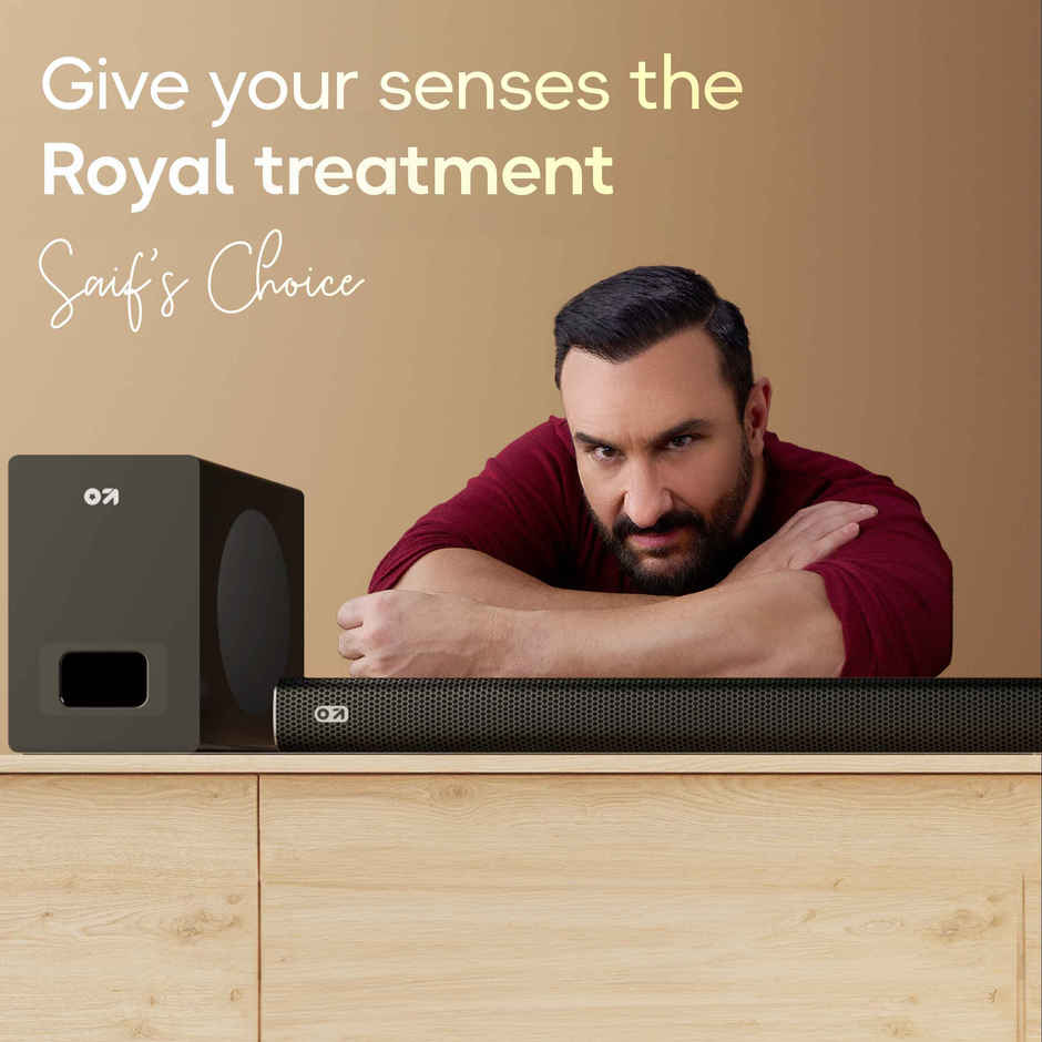 GOBOULT Bassbox X120 with Subwoofer | 2.1 Channel|120W Bluetooth Soundbar | Black