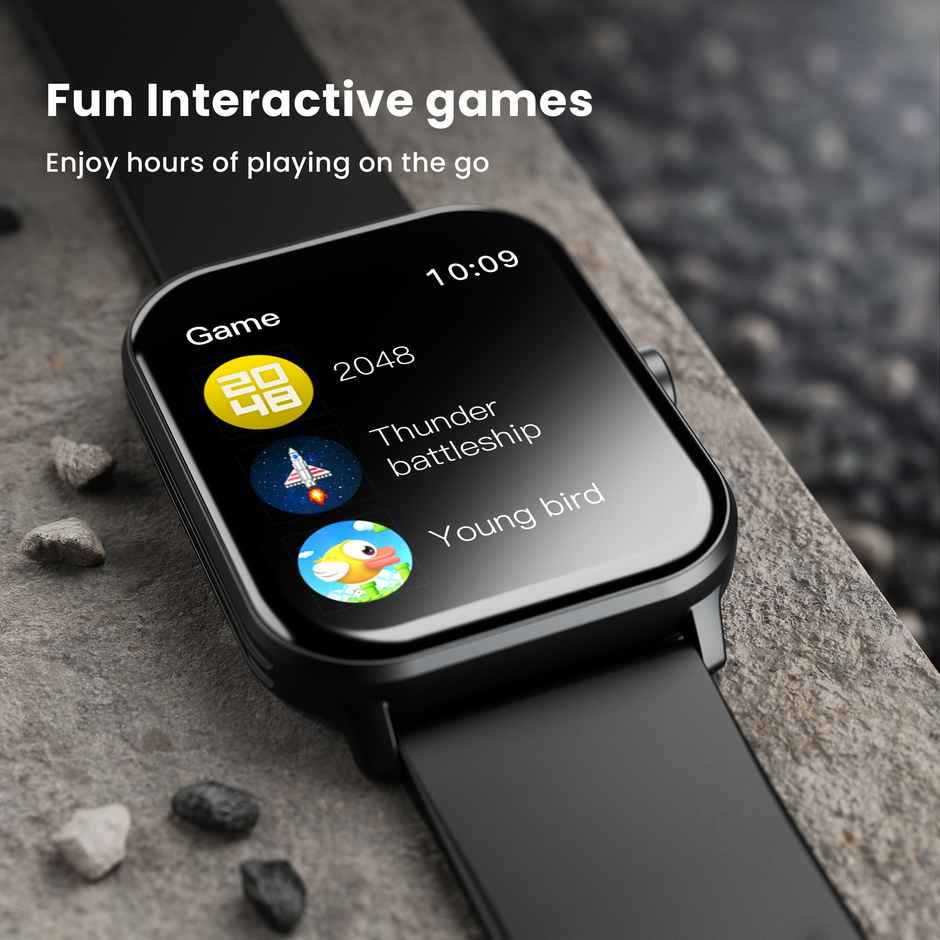 GOBOULT Drift Bt Calling 1.69" Hd Display, Ip67 Smartwatch|Black