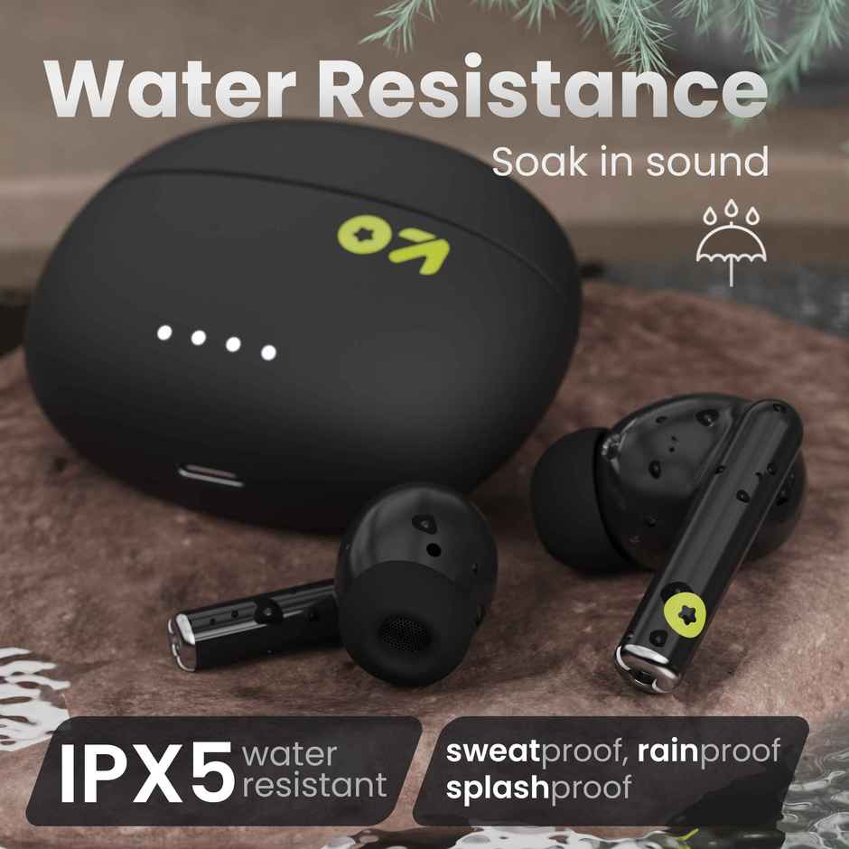 GOBOULT (Formerly Boult) W20 with Zen ENC Mic, 35H Battery Life, Bluetooth 5.3 Headset | Space Black