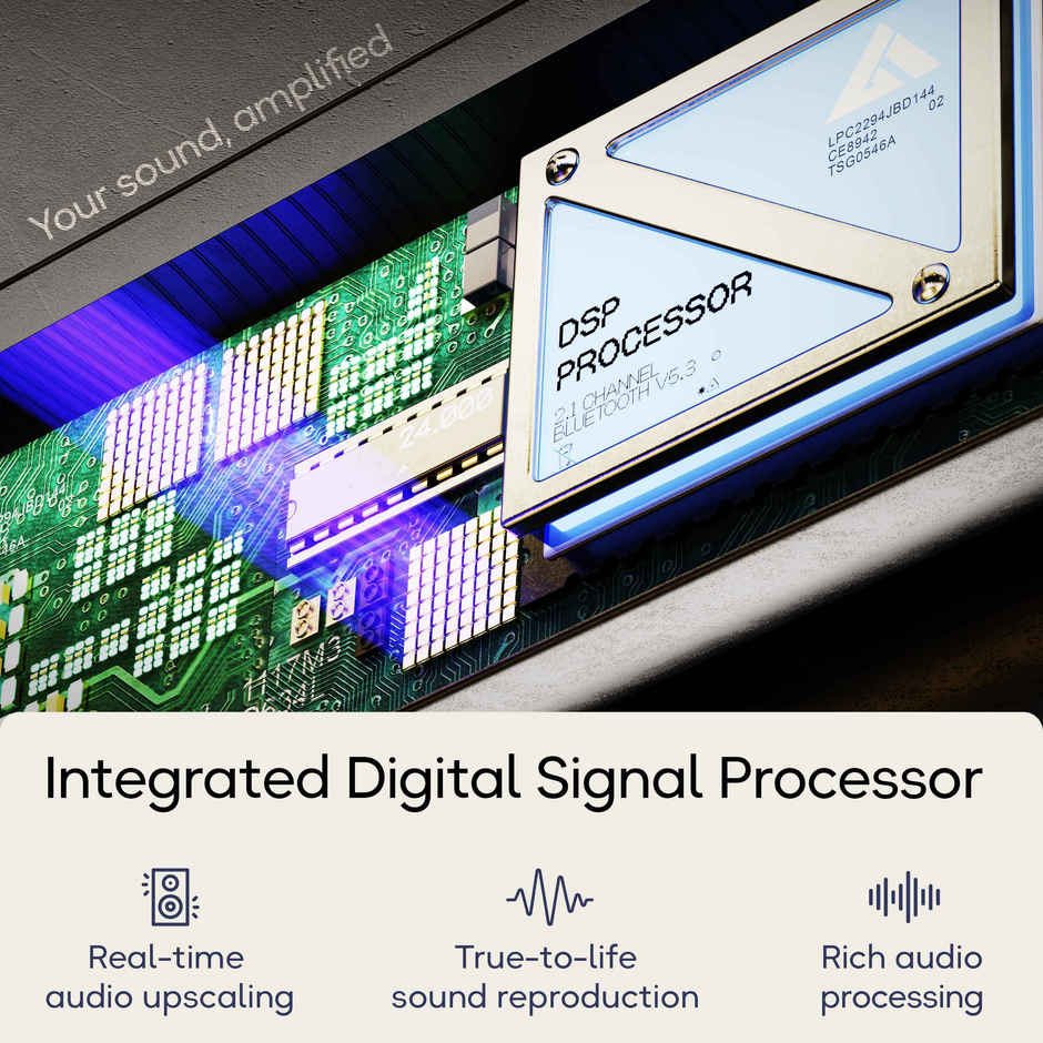 GOBOULT Bassbox X120 with Subwoofer | 2.1 Channel|120W Bluetooth Soundbar | Black