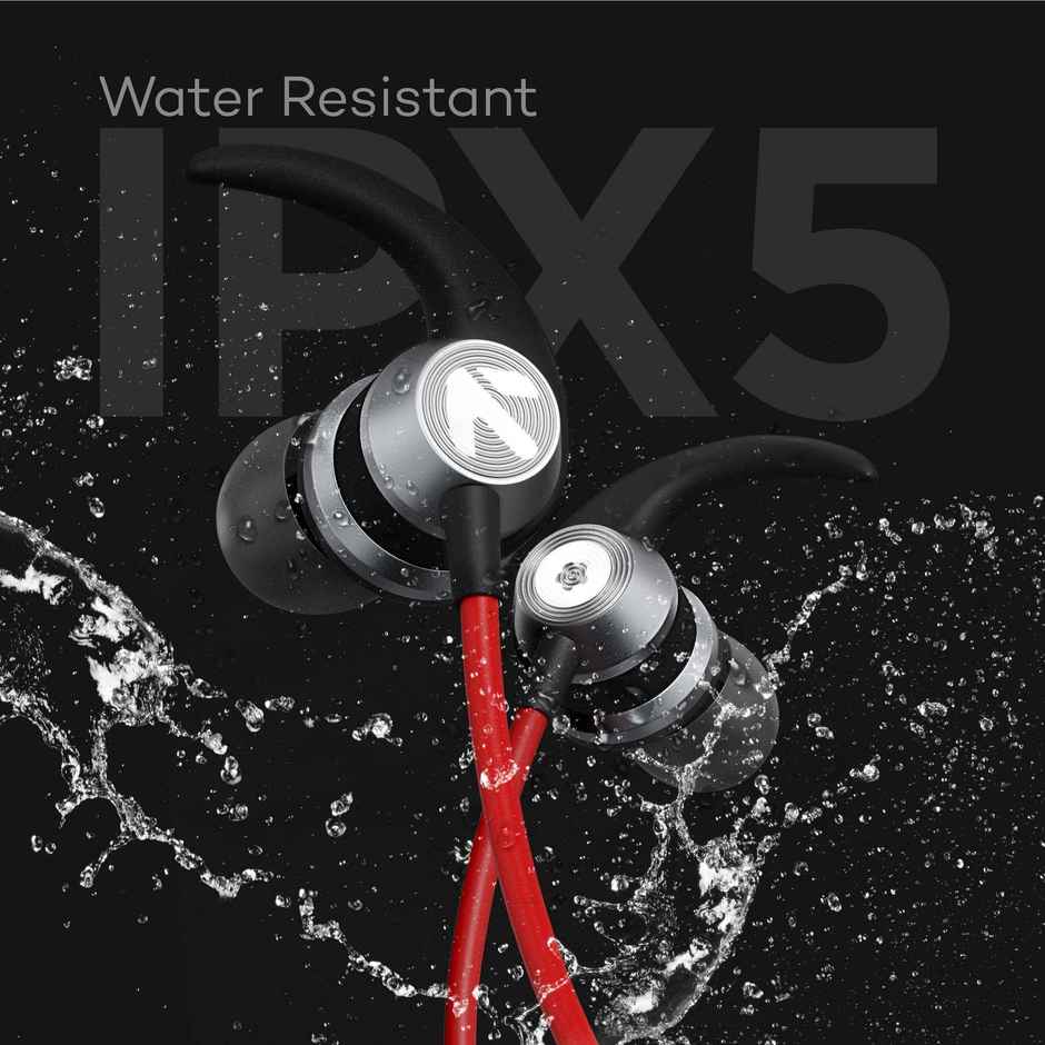 GOBOULT BassBuds X1 in-Ear Wired Earphones with 10mm Extra Bass Driver |Red