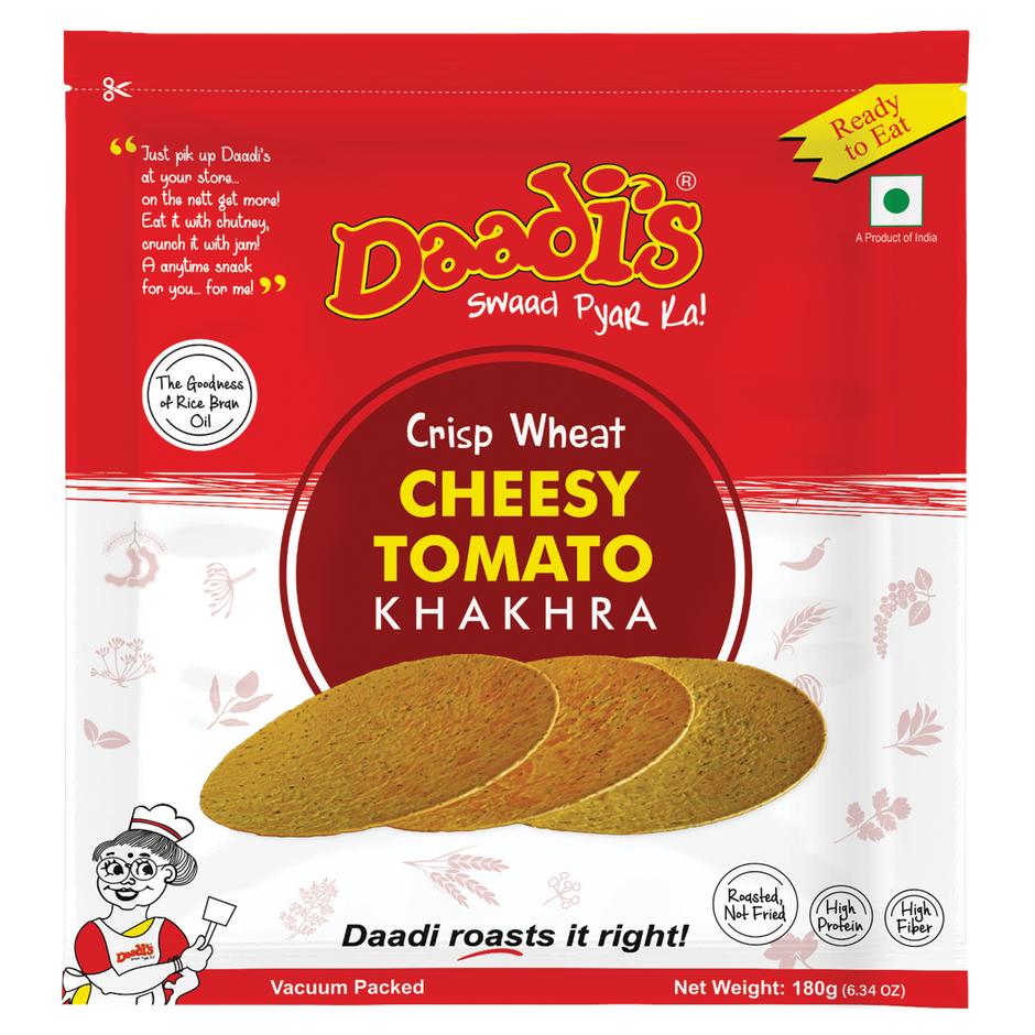 Daadi's Cheesy Tomato Khakhra