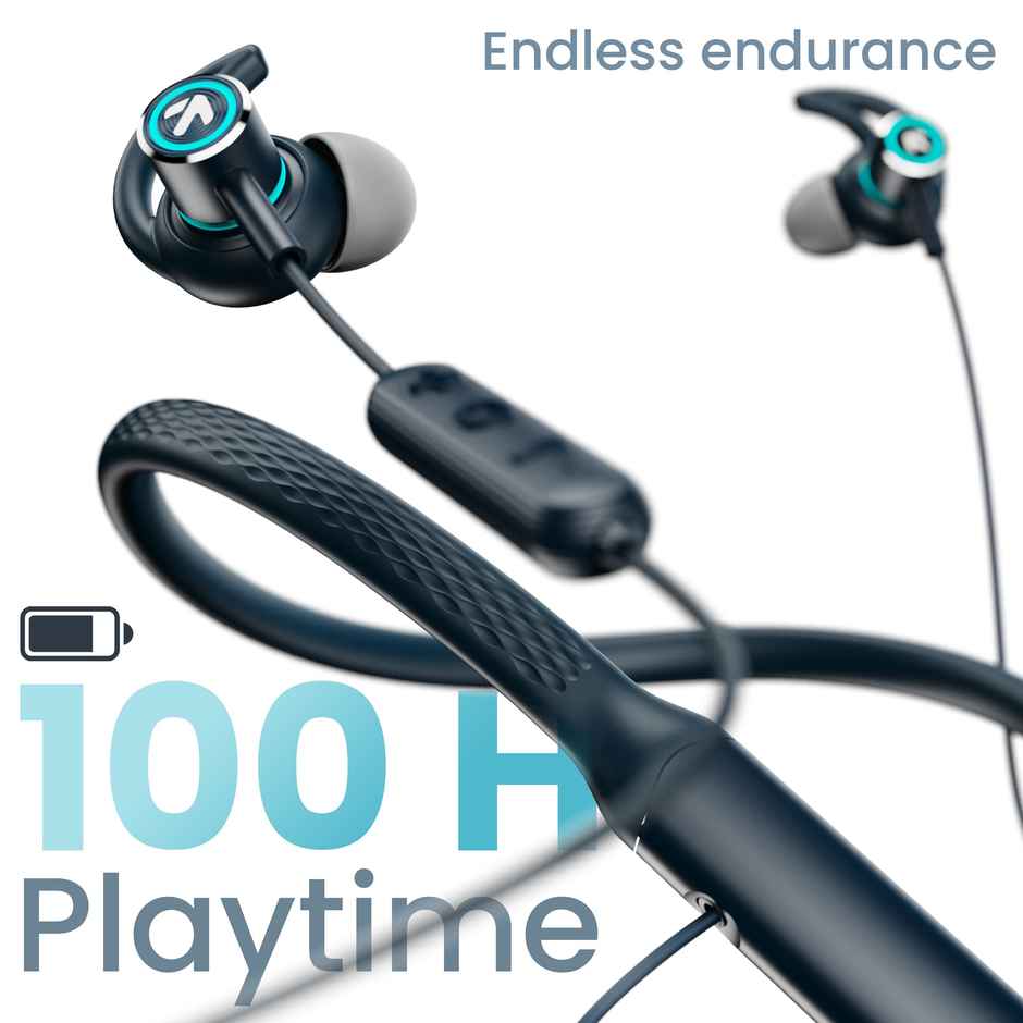 GOBOULT Probass Eqcharge with Zen Mode Enc | 32Hrs Playtime | In The Ear | Blue