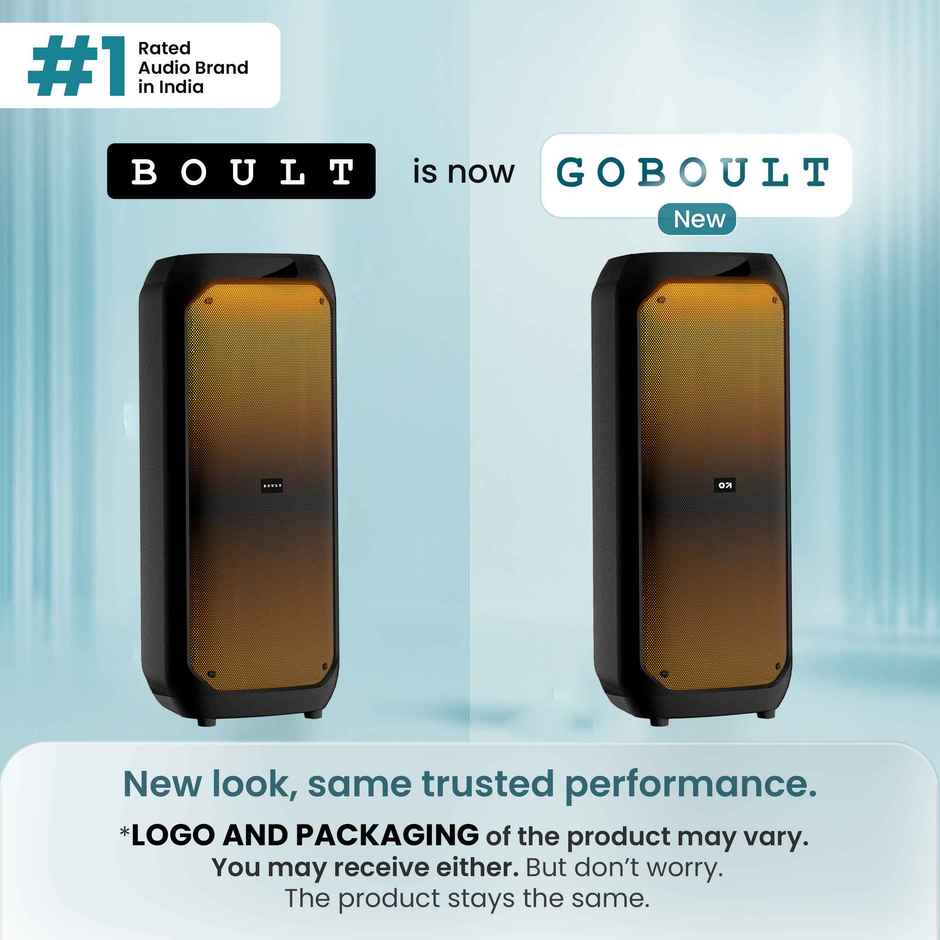 GOBOULT Partybox X80 with Dynamic Rgb Led Panel | 80W Speaker | 5H Speaker