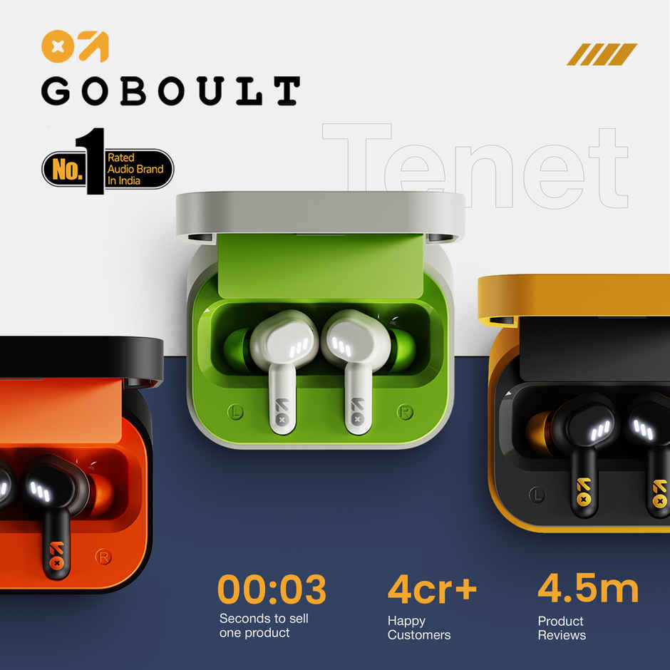 GOBOULT Tenet Turbo Orange TWS Wireless Earbuds Bluetooth