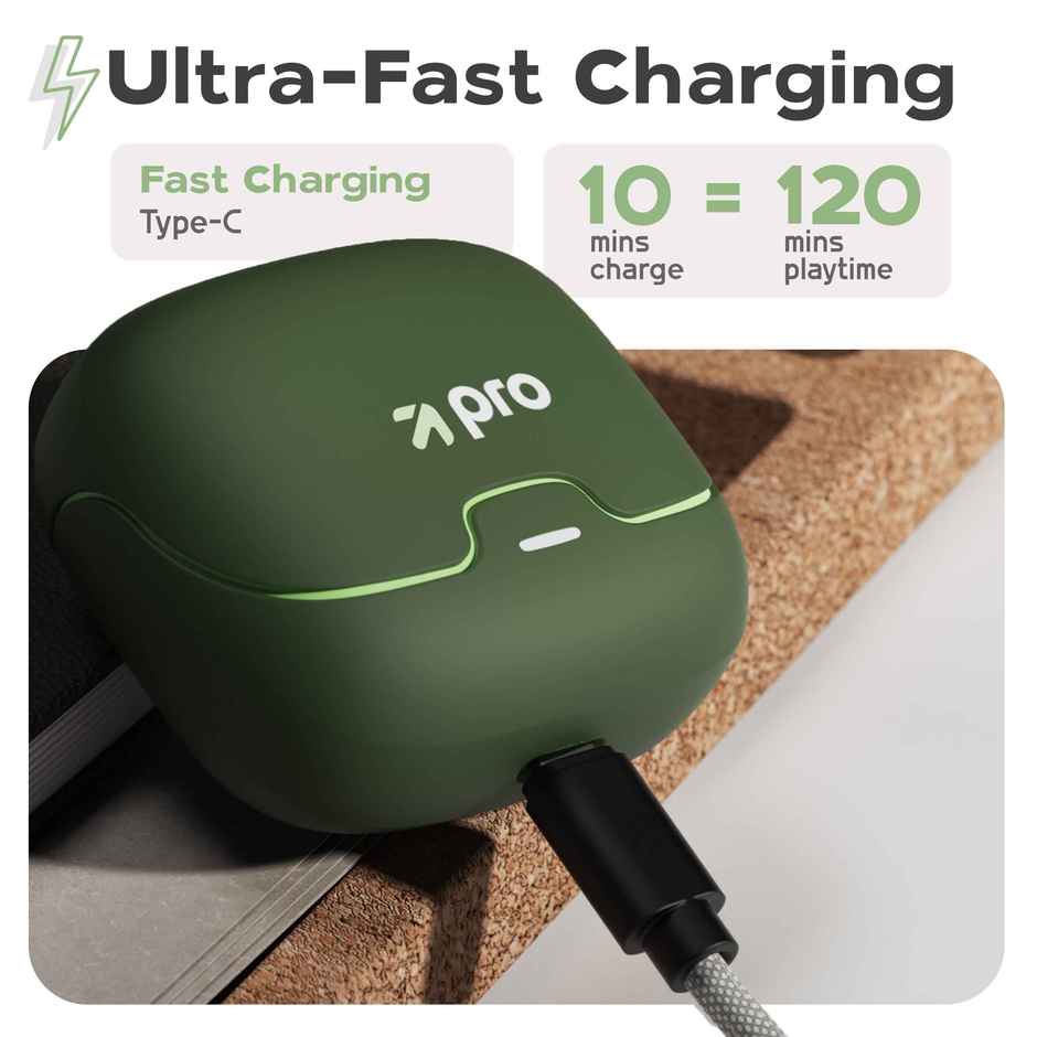 GOBOULT Z40 Pro with 100H Battery, Quad Mic ENC, Scratch Proof, Rubber Grip Design, 5.3v Bluetooth