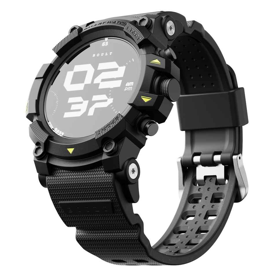 GOBOULT Thrux 1.39 Inch HD | GPS Tracker | BT Calling |Smartwatch | Black