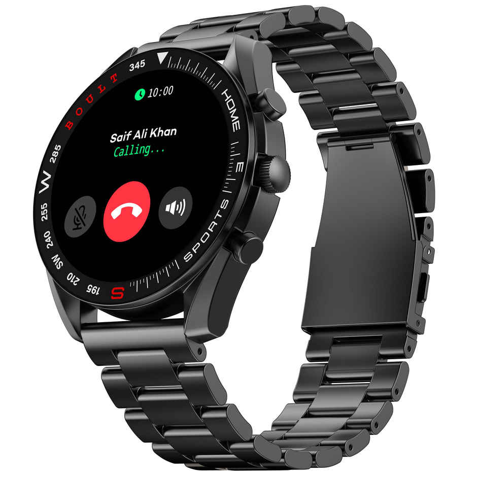 GOBOULT Mirage 1.39" Screen, Bt Calling, Spo2 Smartwatch|Coal Black