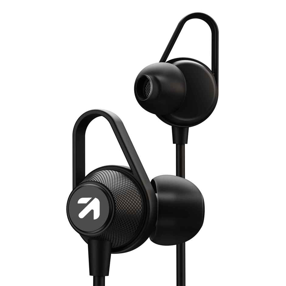 GOBOULT Bassbuds Loop 2 Wired in Ear Earphones, 10mm Powerful Driver |Black