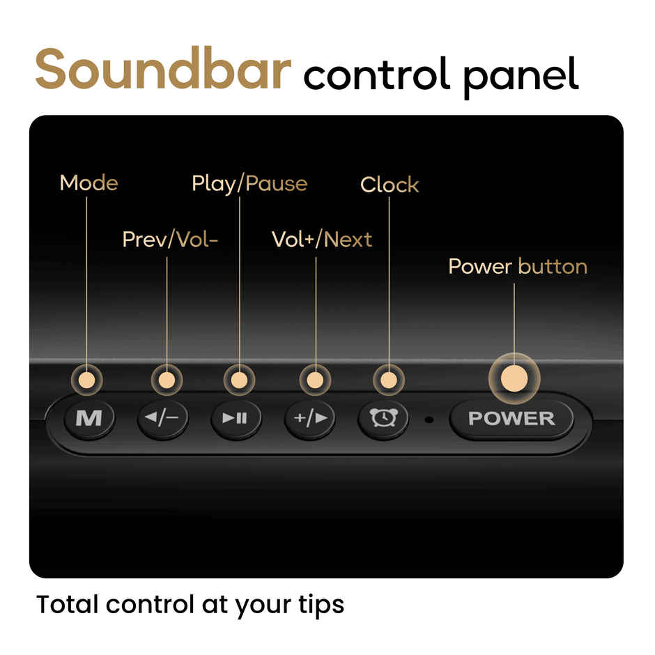 GOBOULT (Formerly Boult) Bassbox X30 | Dual Dynamic Drivers | 30W Soundbar | Stereo Ch | Pure Black