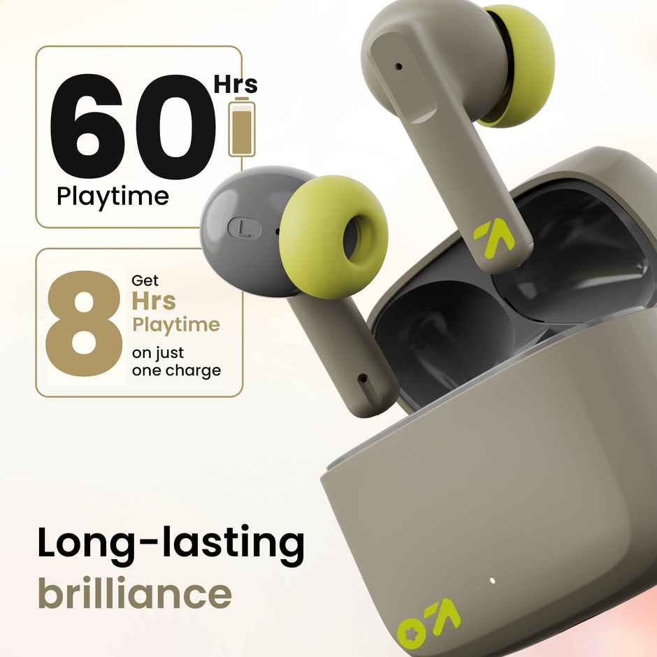 GOBOULT (Formerly Boult) Octave | Quad Mic Enc | 50ms Ultra Low Latency | BT v5.3 | Green