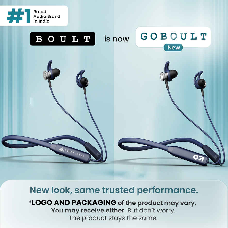 GOBOULT (Formerly Boult) ProBass EQcharge with Zen Mode Enc | In The Ear | Blue