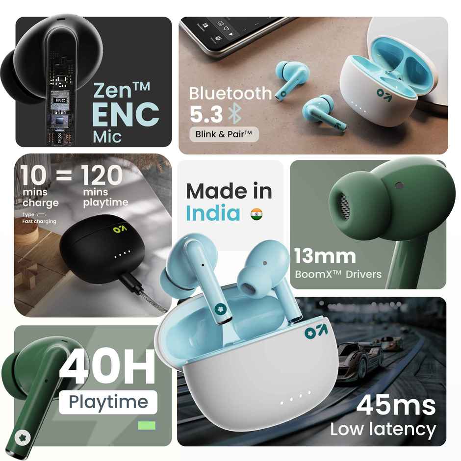 GOBOULT K35 Zen ENC Mic | 35H Battery  |  5.3v Bluetooth Headset | Space Black