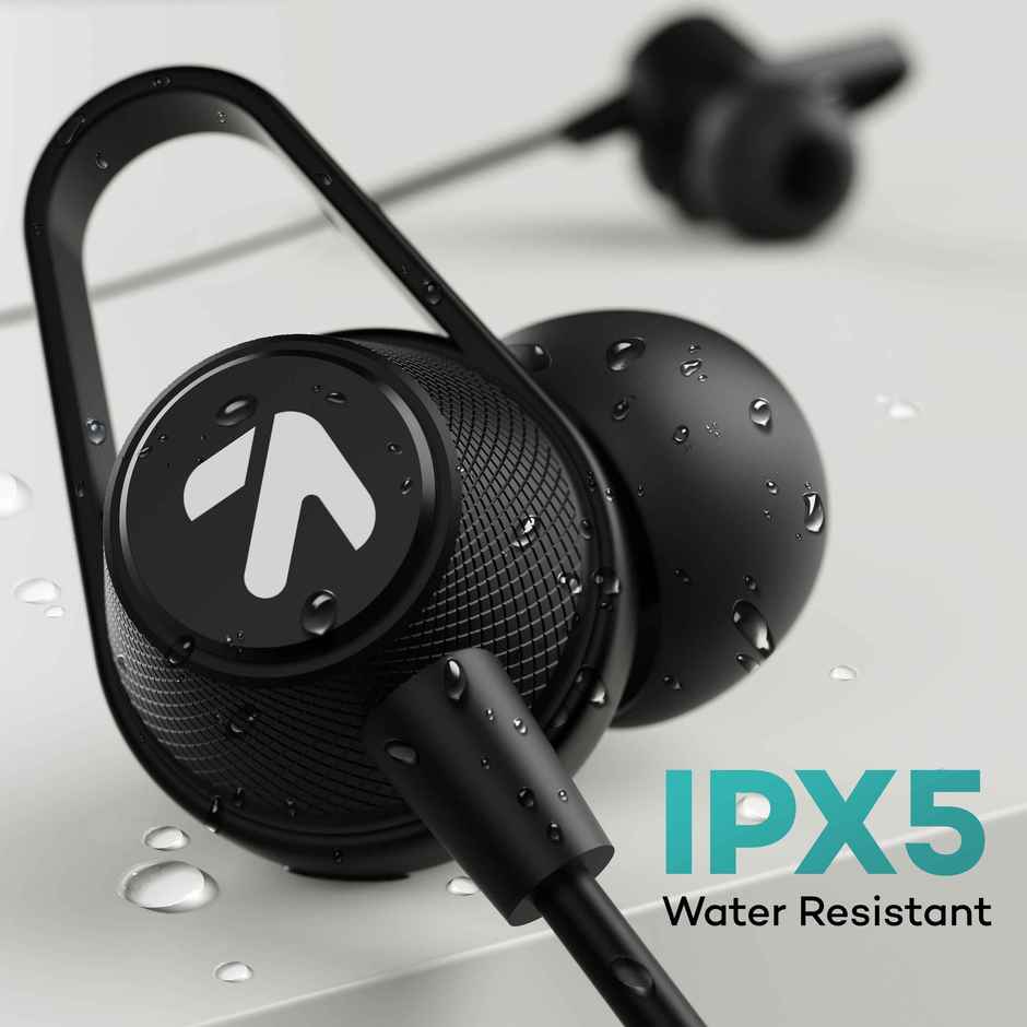 GOBOULT Bassbuds Loop 2 Wired in Ear Earphones, 10mm Powerful Driver |Black