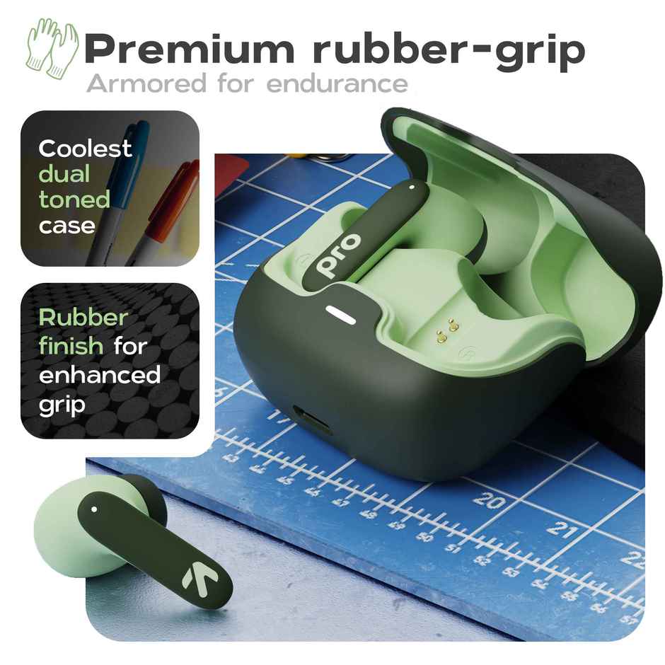 GOBOULT Z40 Pro with 100H Battery, Quad Mic ENC, Scratch Proof, Rubber Grip Design, 5.3v Bluetooth