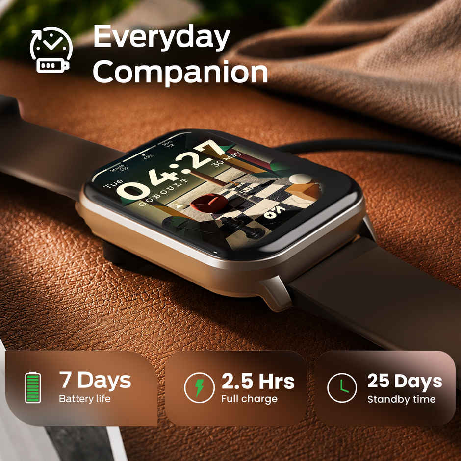 GOBOULT Dive Plus Espresso Bluetooth Calling Smart Watch 1.81 Inch HD Display