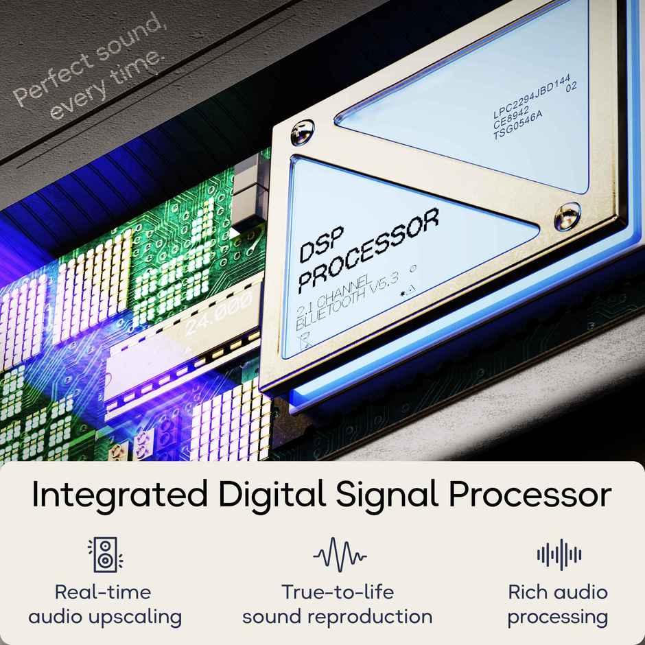 GOBOULT (Formerly Boult) Bassbox X60 with Subwoofer | 2.1 Channel | 3 EQ Modes | Jet Black