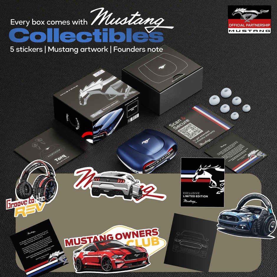 GOBOULT X Mustang Torq Newly Launched TWS In Ear Earbuds With 50H Playtime