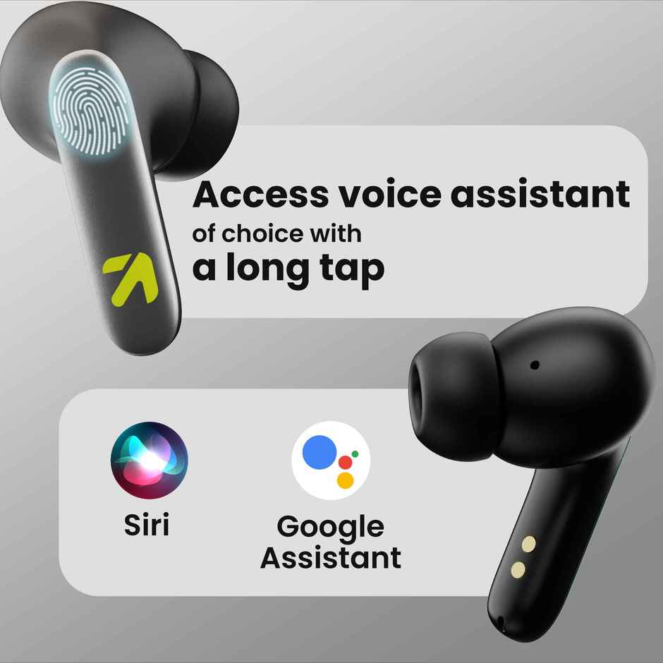 GOBOULT (Formerly Boult) K60 Zen Quad Mic ENC | 60H Battery | Fast Charging | Jet Black