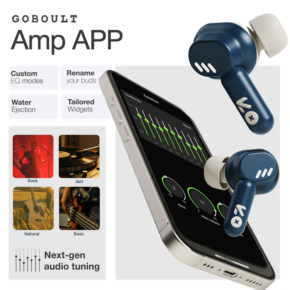 GOBOULT Tenet Midnight Blue TWS Wireless Earbuds Bluetooth
