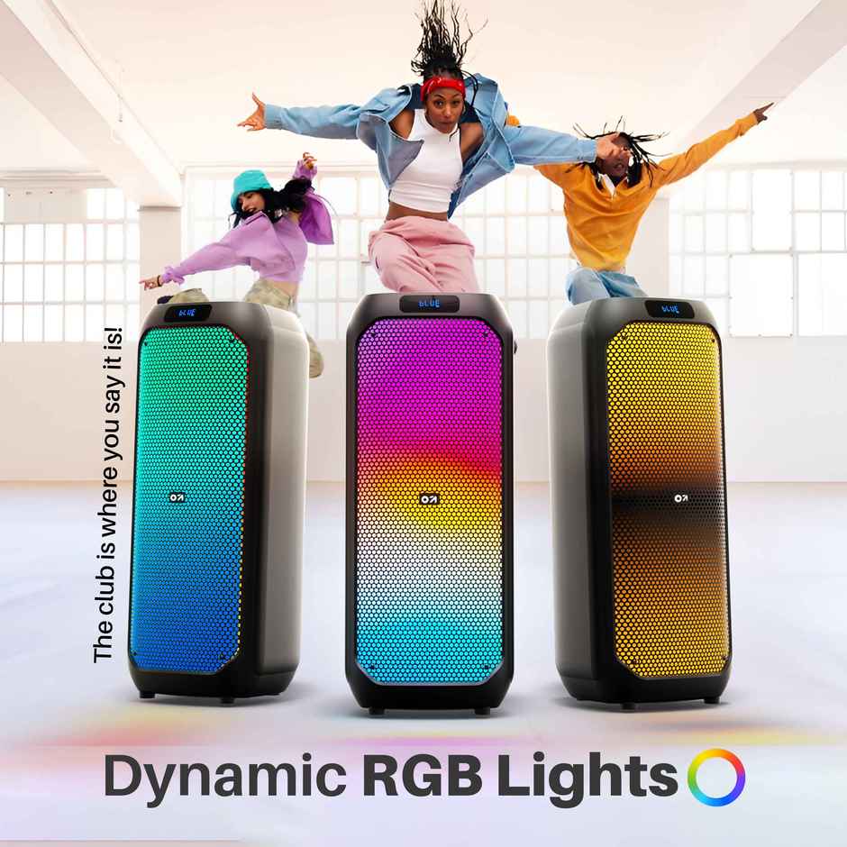 GOBOULT Partybox X80 with Dynamic Rgb Led Panel | 80W Speaker | 5H Speaker