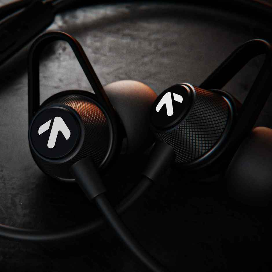 GOBOULT Bassbuds Loop 2 Wired in Ear Earphones, 10mm Powerful Driver |Black