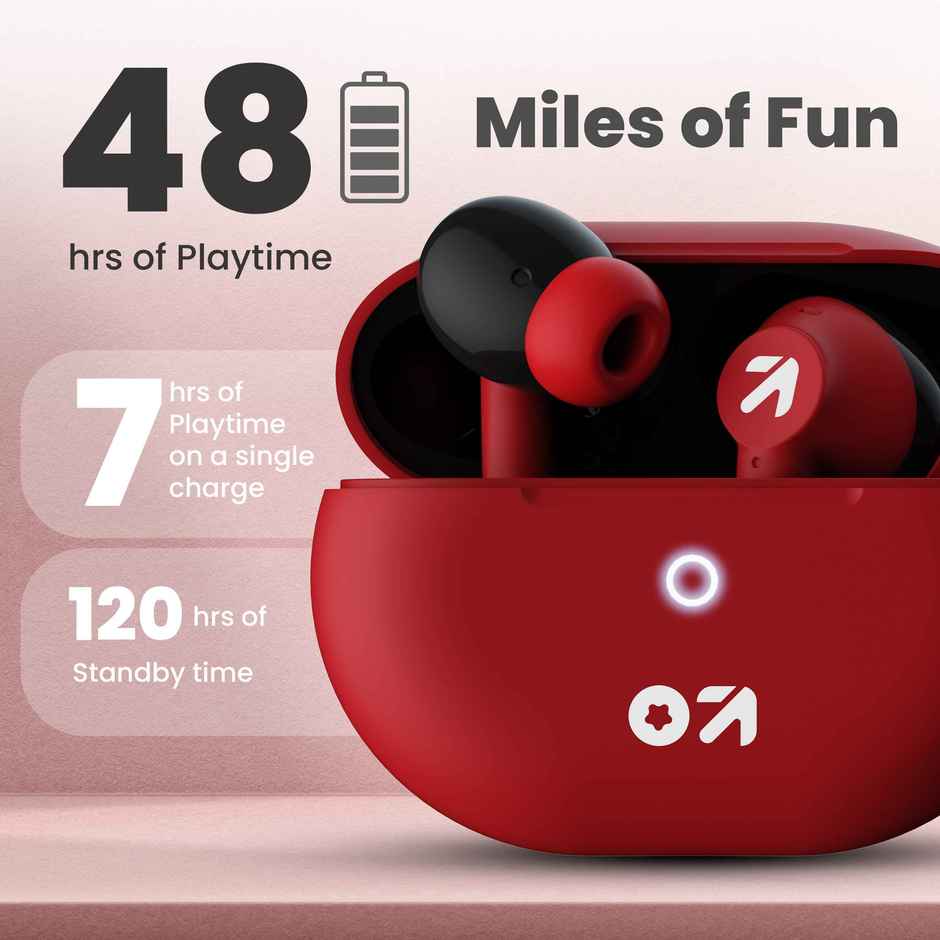 GOBOULT W40 with Quad Mic ENC, 48H Battery Life, Low Latency Gaming, Made in India, 5.3v Bluetooth