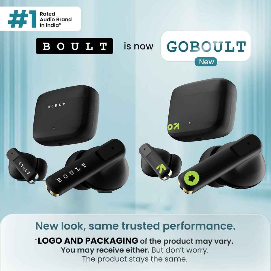 GOBOULT (Formerly Boult) Octave | Quad Mic Enc | 50ms Ultra Low Latency | BT v5.3 | Black