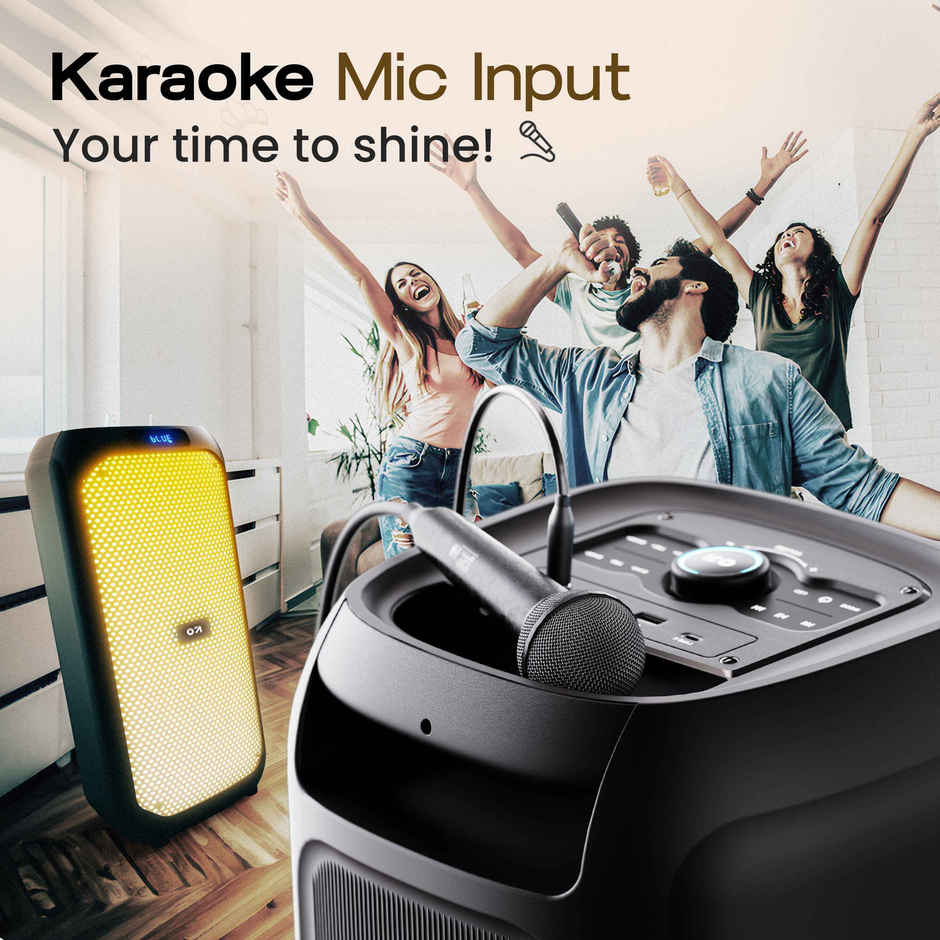 GOBOULT Partybox X80 with Dynamic Rgb Led Panel | 80W Speaker | 5H Speaker