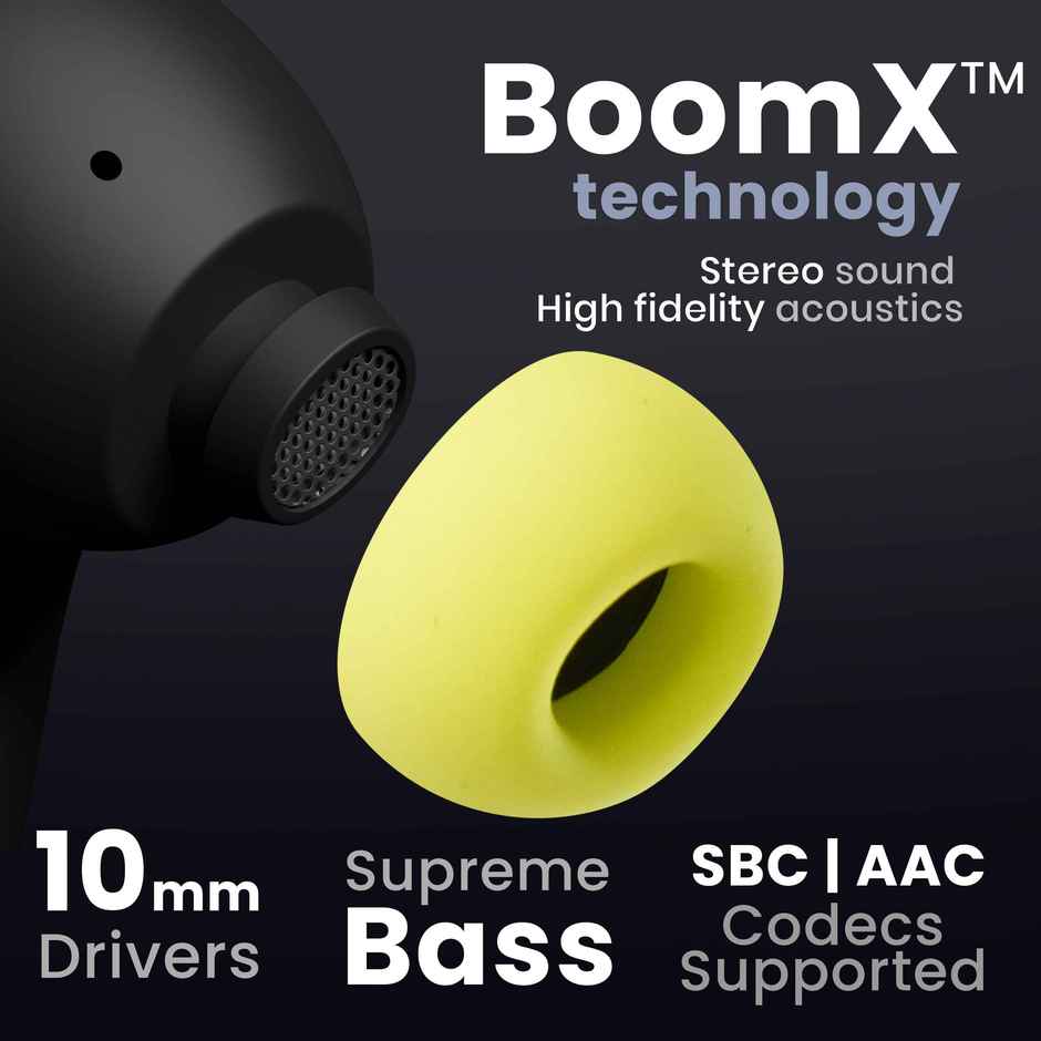 GOBOULT Z40 True Wireless Earbuds with 60H Playtime Zen ENC Mic Low Latency Gaming - Black