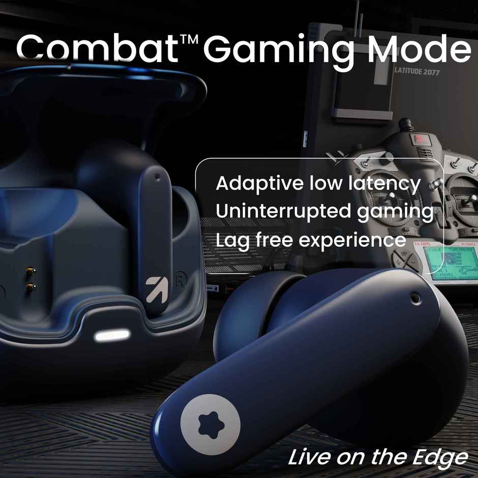 GOBOULT (Formerly Boult) Z40 With Zen Enc Mic, 60H Battery Life, Bluetooth 5.3 Headset | Blue