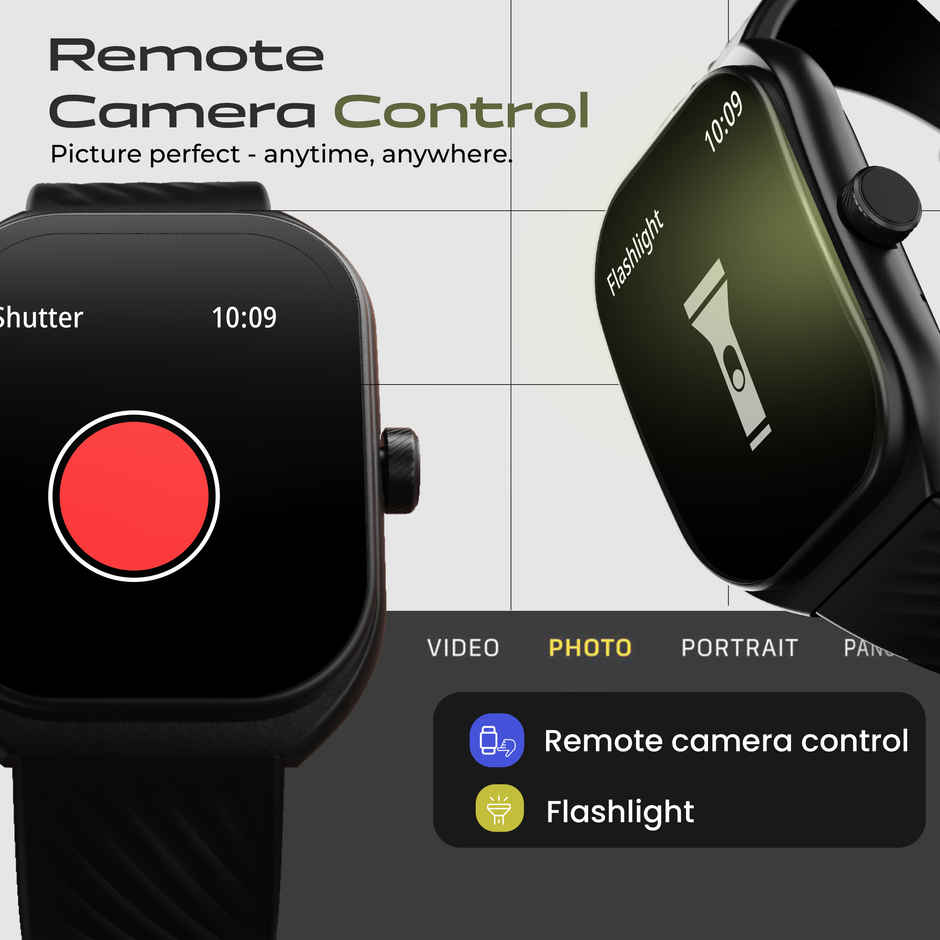 GOBOULT Trail 2.01" 3D Curved Hd Display, Working Crown, Smartwatch | Raven Black