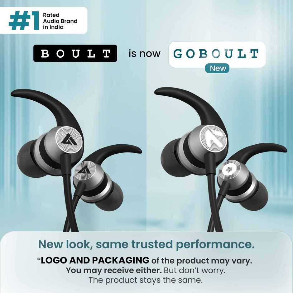 GOBOULT BassBuds X1 in-Ear Wired Earphones with 10mm Extra Bass Driver and HD Sound (Black)