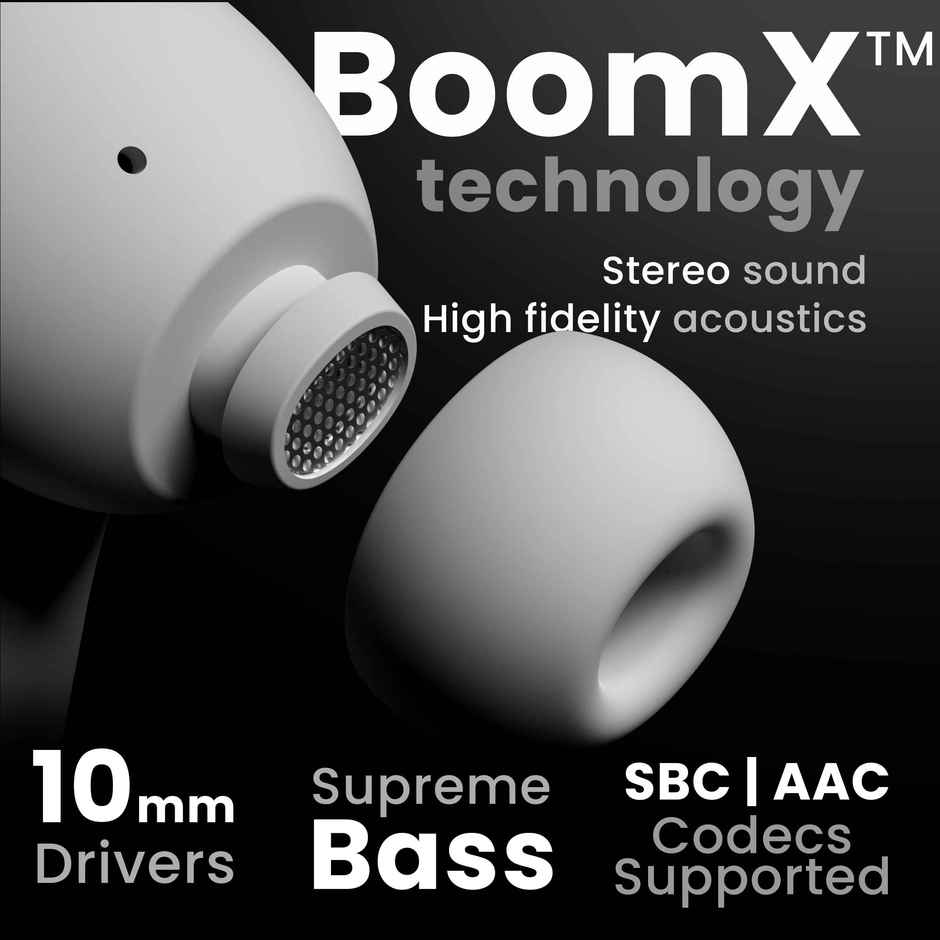 GOBOULT Z40 with Zen ENC Mic, 60H Battery Life,, 5.3 Bluetooth |White