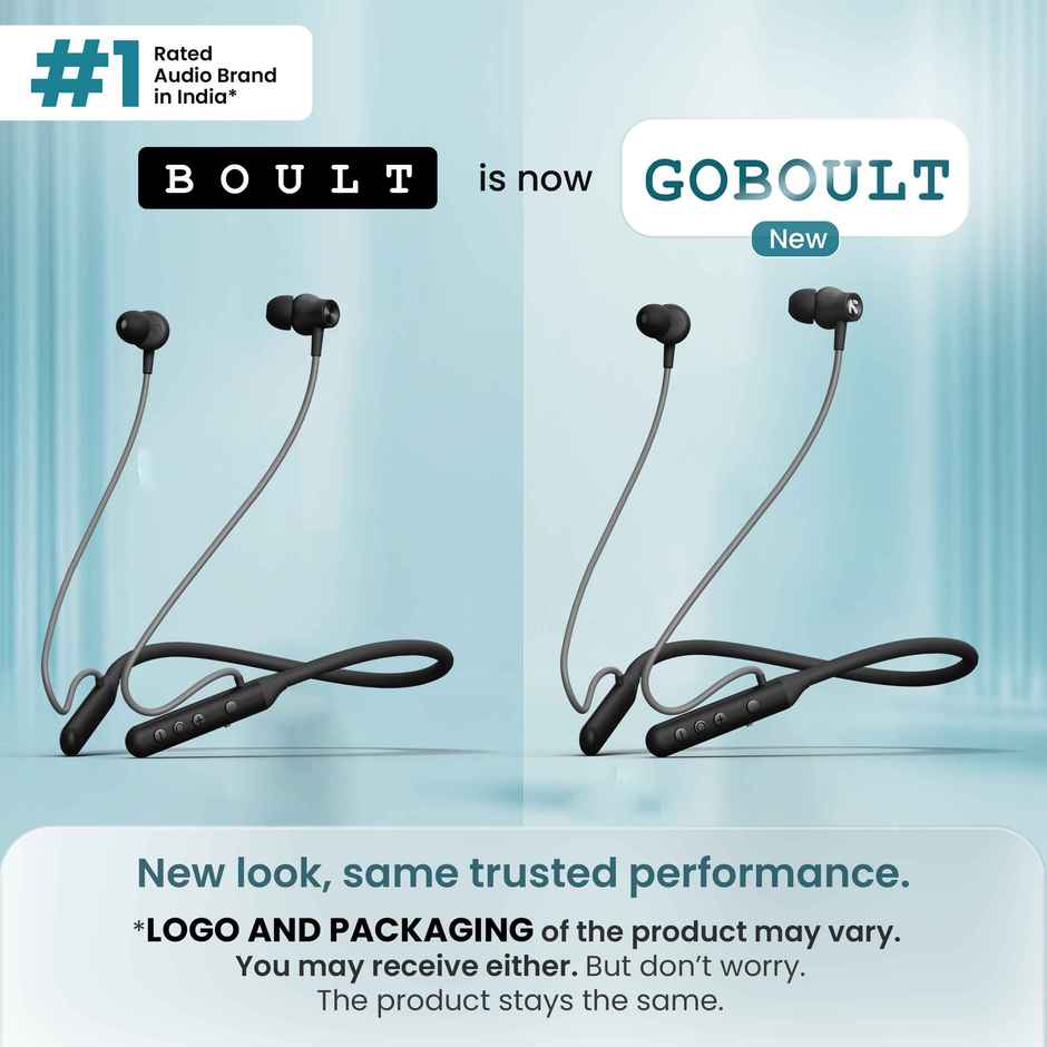 GOBOULT (Formerly Boult) Ycharge with Pro+ Calling Mic | Boomx | In The Ear | Black