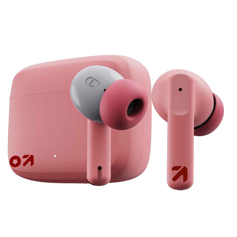 GOBOULT Octave | 60Hr Battery | Quad Mic Enc | 50Ms Ultra Low Latency|5.3 BT|Pink