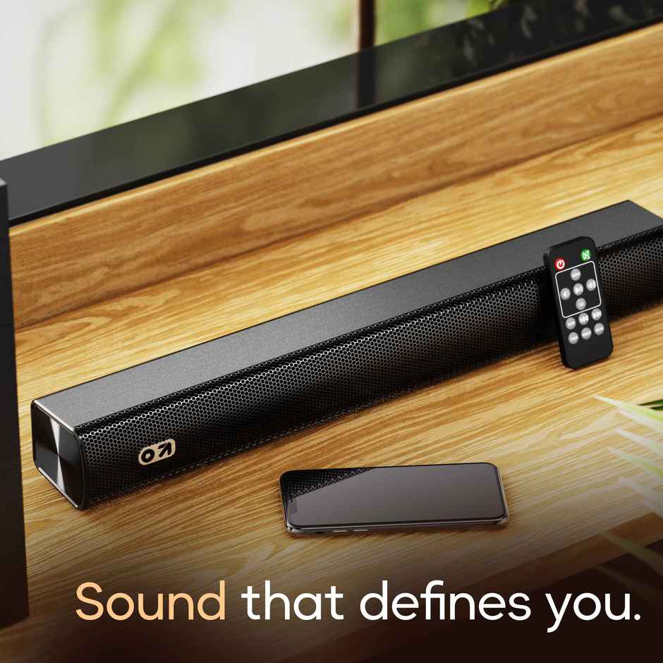 GOBOULT (Formerly Boult) Bassbox X60 with Subwoofer | 2.1 Channel | 3 EQ Modes | Jet Black