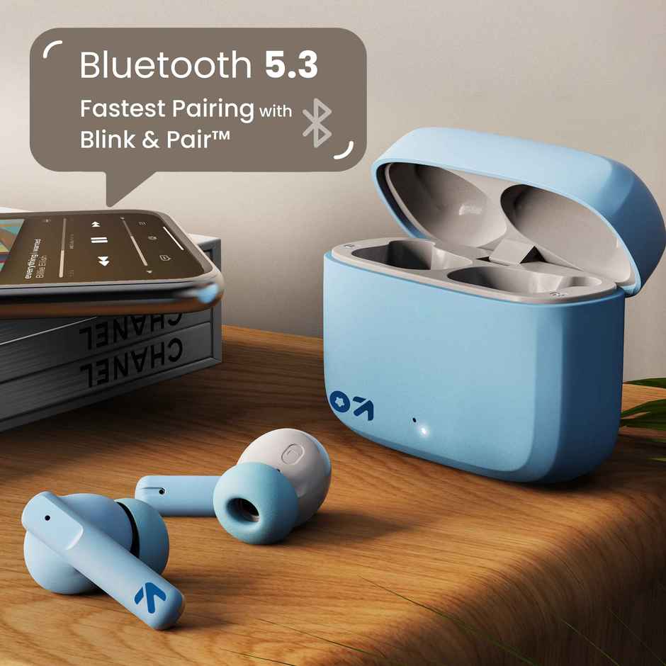 GOBOULT (Formerly Boult) Octave | Quad Mic Enc | 50ms Ultra Low Latency | BT v5.3 | Blue