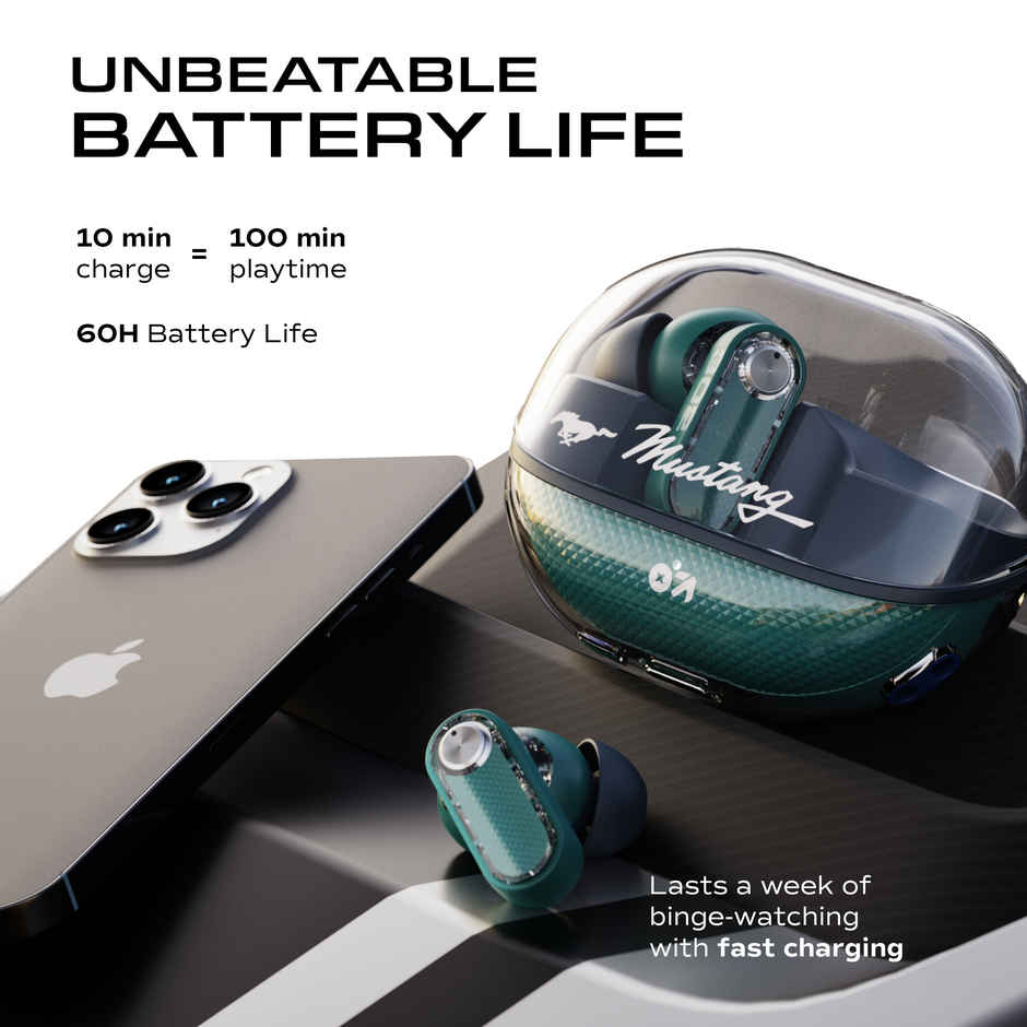 GOBOULT Mustang Sprint | Nitro Green | 30dB ANC | 60H Playtime