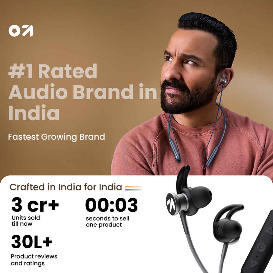 GOBOULT ProBass EQCharge with ZEN Mode ENC, 32hrs Playtime |Black