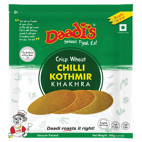 Daadi's Chilly Kothmir Khakhra