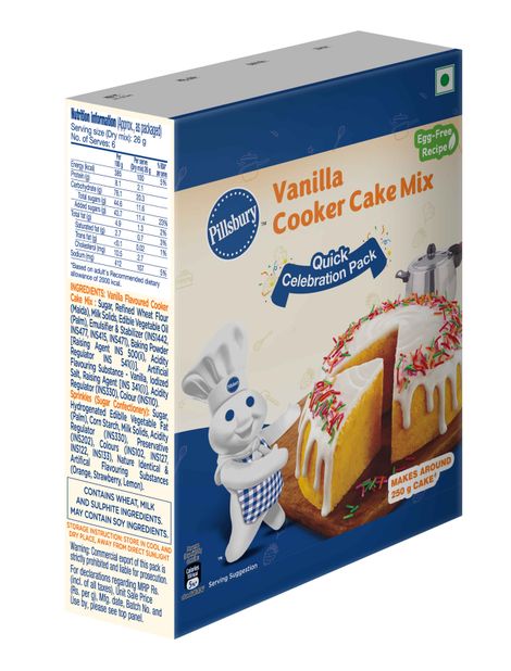 Pillsbury Vanilla Cooker Cake Mix