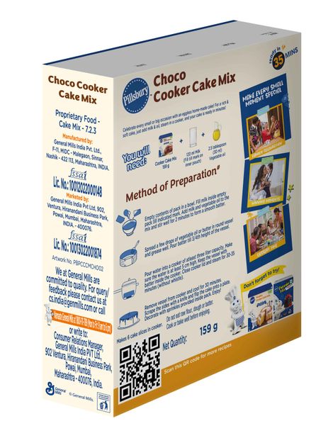 Pillsbury Cooker Cake Mix - Choco