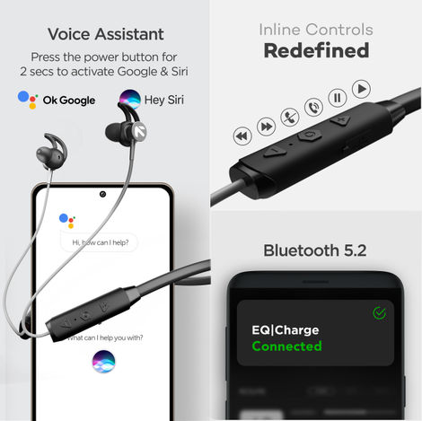 GOBOULT ProBass EQCharge with ZEN Mode ENC, 32hrs Playtime (Black)
