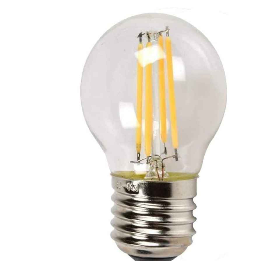 Desidiya Tungsten Filament G45 4W Led Bulb (Warm White) | E27 Base Holder