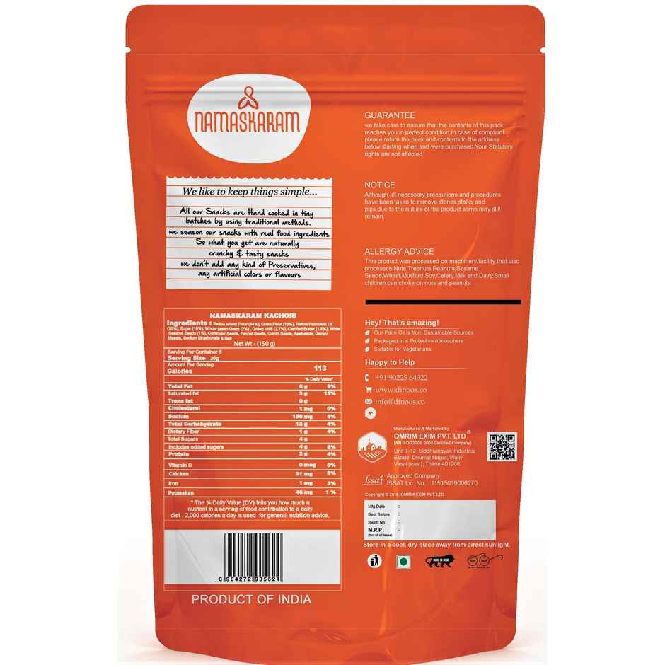Namaskaram Kachori | Crispy & Spicy Snack